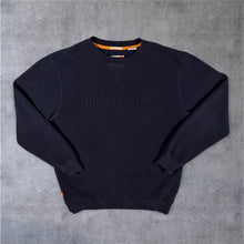 Load image into Gallery viewer, Timberland Classic Embroidered Logo Spellout Navy Blue Crewneck Sweatshirt