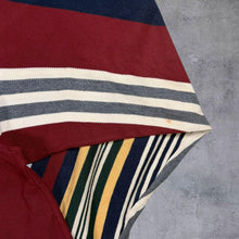 Load image into Gallery viewer, Vintage Nautica Bold Multi Striped Cotton Long Sleeve Polo Shirt
