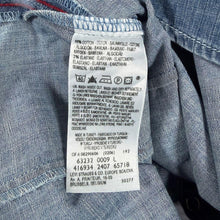 Load image into Gallery viewer, Levis Western Denim Shirt Womens L Light Blue Wash Red Tab Long Sleeve Cowboy