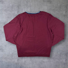 Load image into Gallery viewer, Umbro England Rugby Embroidered Logo Burgundy Long Sleeve Cotton T-Shirt