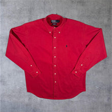 Load image into Gallery viewer, Vintage Polo Ralph Lauren "Blake" Red Cotton Long Sleeve Button-Down Shirt