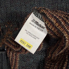 Load image into Gallery viewer, Vintage St Michael M&S Wool Blend Fair Isle Knit Jumper Blue-Grey 90s Large 42