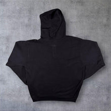 Load image into Gallery viewer, NFL Pittsburgh Steelers Embroidered Spellout Football 1/4 Zip Black Hoodie
