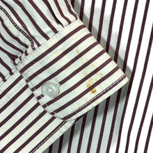 Load image into Gallery viewer, White Stuff Classic Cream Red Striped Mini Logo Long Sleeve Cotton Shirt