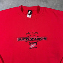 Load image into Gallery viewer, Vintage Starter NHL Detroit Red Wings Ice Hockey Embroidered Red Sweatshirt