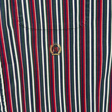 Load image into Gallery viewer, Vintage Tommy Hilfiger Mini Crest Logo Multi Striped Short Sleeve Button-Down Cotton Shirt