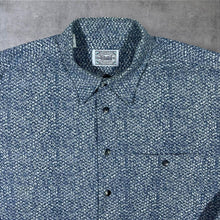 Load image into Gallery viewer, Vintage 90's Rudnick Collection Blue White Patterned Long Sleeve Cotton Flannel Shirt