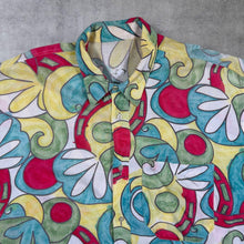 Load image into Gallery viewer, Vintage 90's Abstract Hawaiian Floral Multi Colour Patterned Short Sleeve Shirt