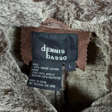Load image into Gallery viewer, Dennis Basso Genuine Suede Leather Faux Fur Lined Hooded Coat Brown L Y2K