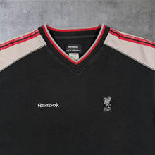 Load image into Gallery viewer, Vintage Liverpool FC Reebok T Shirt Mens M Black Y2K LFC Football 00s