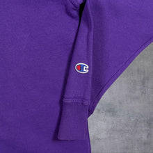 Load image into Gallery viewer, Champion Classic Embroidered Mini Logo Purple Crewneck Sweatshirt