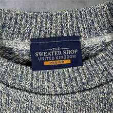 Load image into Gallery viewer, Vintage The Sweater Shop Embroidered Spellout Grey Cotton Acrylic Knit Jumper