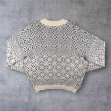 Load image into Gallery viewer, Vintage St Michael Mohair Wool Jumper Mens 44 L UK Fair Isle 80s M&S Knit