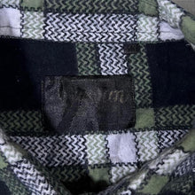Load image into Gallery viewer, Vintage Faoyun Plaid Flannel Shirt Mens Large Green Black Check 90s Grunge