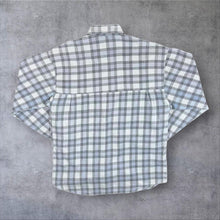 Load image into Gallery viewer, Vintage Saturdays Mens Grey Check Shirt Long Sleeve Y2K Retro