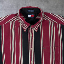 Load image into Gallery viewer, Vintage Tommy Hilfiger Mini Crest Logo Multi Striped Long Sleeve Button-Down Shirt