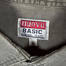 Load image into Gallery viewer, Vintage Nuovo Basic Western Safari Style Washed Grey Cotton Short Sleeve Shirt