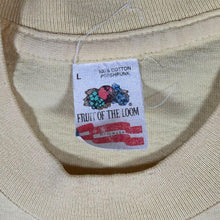 Load image into Gallery viewer, Vintage 90s Fruit Of The Loom Blank T Shirt L Yellow Single Stitch USA Cotton