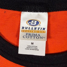 Load image into Gallery viewer, Vintage Bulletin NHL Philadelphia Flyers Ice Hockey Logo Graphic Orange Ringer T-Shirt