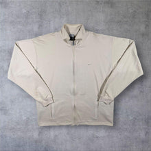 Load image into Gallery viewer, Vintage Y2K Nike Mini Swoosh Full Zip Sweatshirt Cream Made in Greece L XL