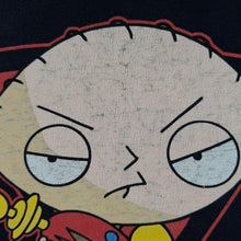 Load image into Gallery viewer, Family Guy "Evil" Stewie Griffin Cartoon TV Show Graphic Black Cotton T-Shirt