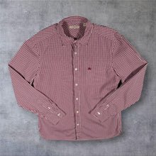 Load image into Gallery viewer, Burberry Brit Mens M Red Gingham Check Shirt 100% Cotton Long Sleeve