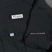 Load image into Gallery viewer, Columbia PFG Bahama Shirt Mens L Black Omni Shade Vented Fishing Short Sleeve
