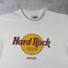 Load image into Gallery viewer, Vintage Hard Rock Cafe "Miami" USA Tourist Graphic White Single Stitch T-Shirt