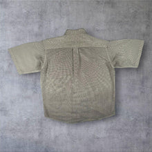 Load image into Gallery viewer, Vintage Orvis Shirt L Made in Hong Kong Green Micro Check Short Sleeve