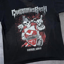 Load image into Gallery viewer, Christmas Bash (2016) Heavy Metal Hard Rock Music Band Festival Lineup Graphic T-Shirt