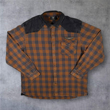 Load image into Gallery viewer, Harley Davidson MotorClothes Shirt Mens 2XL Plaid Denim Biker Graphic Back XXL