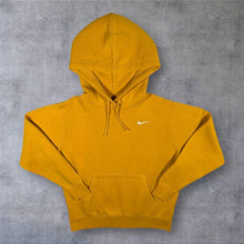 Load image into Gallery viewer, Nike Sportswear Mustard Yellow Fleece Pullover Hoodie S Embroidered Swoosh
