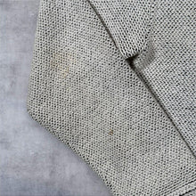 Load image into Gallery viewer, Early 00's Weird Fish Embroidered Mini Logo Light Grey Macaroni Knit Sweatshirt