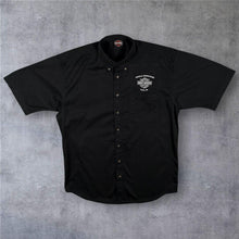 Load image into Gallery viewer, Harley Davidson Vehicle Operations York PA Work Shirt Black Y2K Biker Medium M