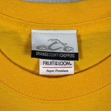 Load image into Gallery viewer, Orange County Choppers Biker TV Show Y2K Graphic Yellow Cotton T-Shirt
