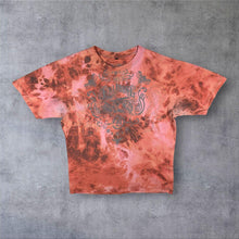 Load image into Gallery viewer, Billabong Skater Surfer Logo Spellout Graphic Orange-Tan Tie Dye Cotton T-Shirt