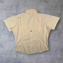 Load image into Gallery viewer, Vintage Columbia PFG Bahama Fishing Shirt Yellow Vented Short Sleeve Women's XL