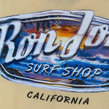 Load image into Gallery viewer, Early 00's Ron Jon Surf Shop "California" USA Surfer Tourist Yellow Cotton T-Shirt