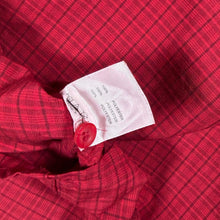 Load image into Gallery viewer, Mammut Mens XL Red Check Short Sleeve Hiking Shirt Technical Outdoor Trekking