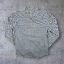 Load image into Gallery viewer, Wrangler Western Style Blue Cream Plaid Check Cotton Blend Long Sleeve Shirt