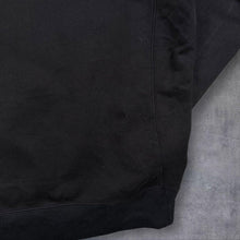 Load image into Gallery viewer, Early 00's Champion Super Fleece Mini Logo Black Heavy Crewneck Sweatshirt