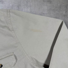 Load image into Gallery viewer, Wrangler Flex For Comfort Work Shirt Mens M Beige Stretch Long Sleeve
