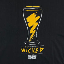 Load image into Gallery viewer, Vintage Holsten Export "Wicked World" Beer Promo Graphic Black T-Shirt
