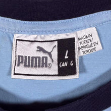 Load image into Gallery viewer, Early 00's Puma Classic Spellout Graphic Y2K Navy Blue Cotton Short Sleeve Raglan T-Shirt