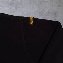 Load image into Gallery viewer, Barbour International "Aldea Overlayer" 1/4 Zip Black Fleece Hoodie