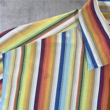 Load image into Gallery viewer, GANT Long Beach Poplin Regular Fit Rainbow Striped Long Sleeve Cotton Dress Shirt