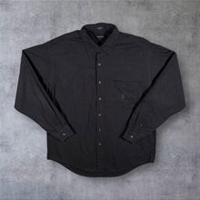 Load image into Gallery viewer, Nautica Classic Dark Grey Mini Pocket Logo Cotton Long Sleeve Shirt