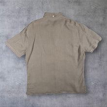 Load image into Gallery viewer, Burberry London Shirt Mens XXL Beige 100% Linen Made Portugal Slim Fit