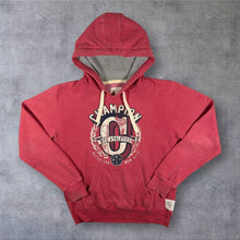Load image into Gallery viewer, Champion “NYC Athletics” Distressed Style Graphic Red Pullover Hoodie