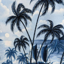Load image into Gallery viewer, Vintage RJC Made In Hawaii Hawaiian Tropical Pattern Blue Mix Short Sleeve Shirt